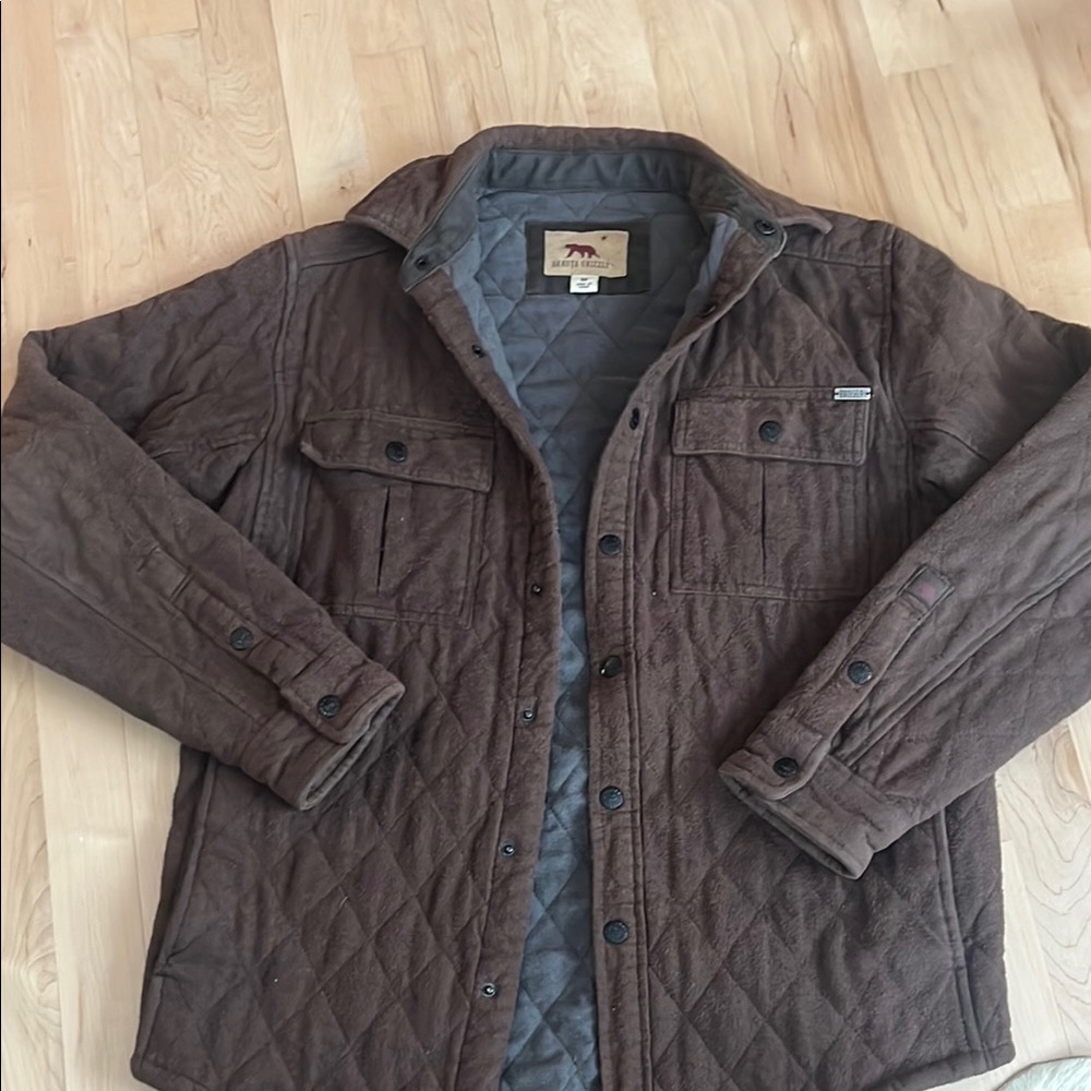 Men's Brown Quilted Jacket